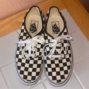Checkered Vans Women Size 7.5